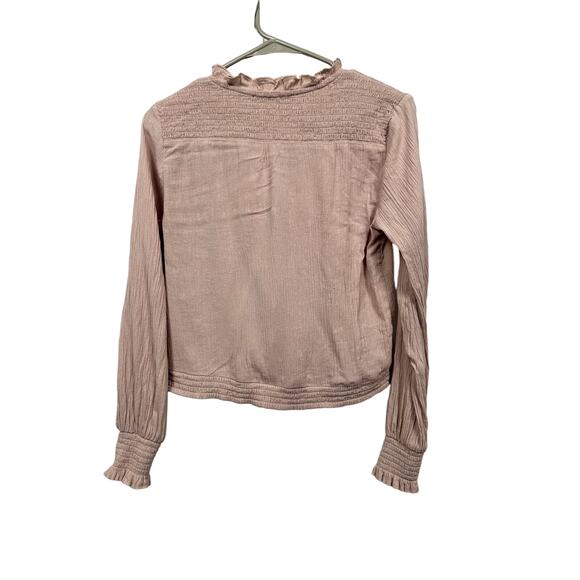 Abercrombie & Fitch Blush Peasant Top - Picture 2 of 2
